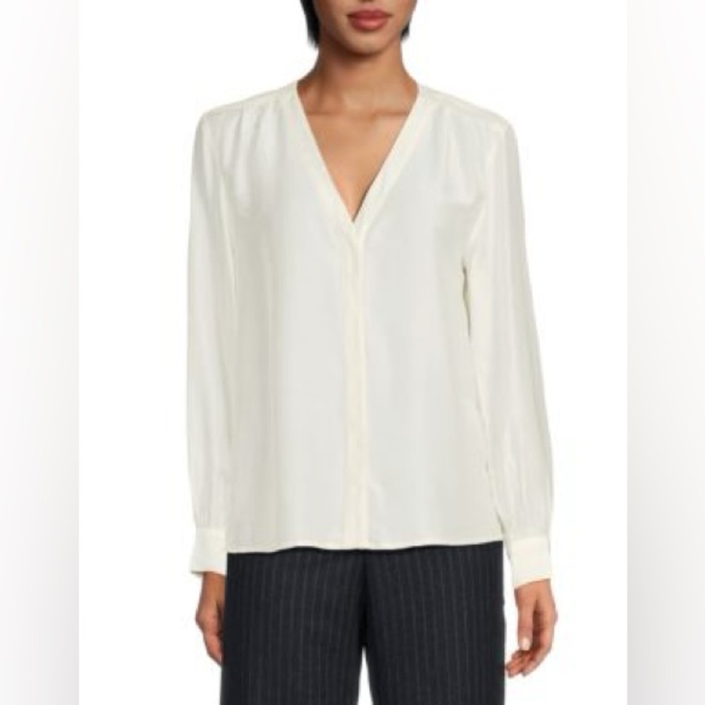 J.MCLAUGHLIN Rinaldo Silk-Blend Blouse size XL